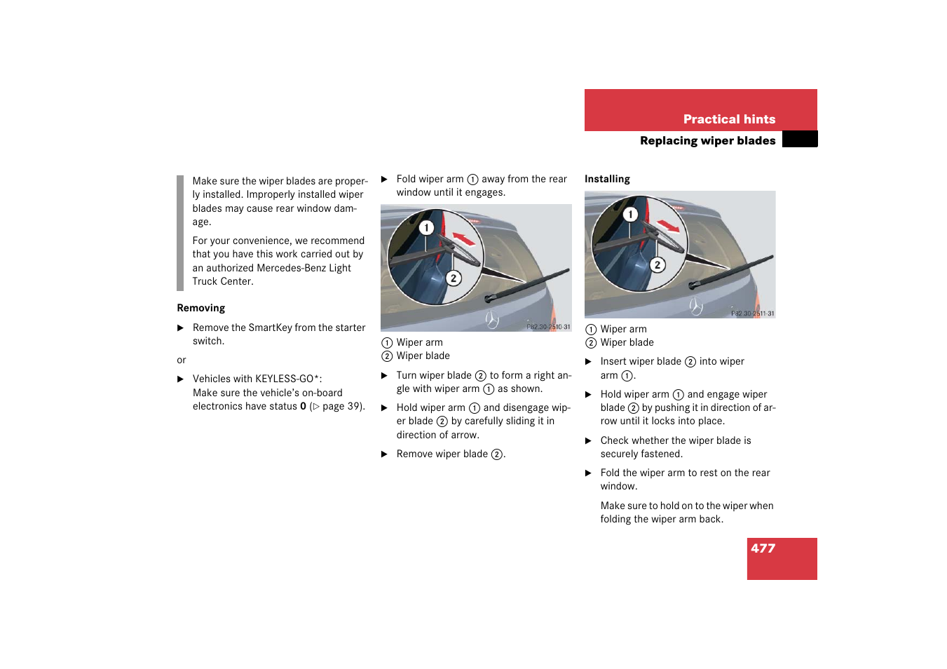 Mercedes-Benz R-Class 2006 Owners Manual User Manual | Page 478 / 561