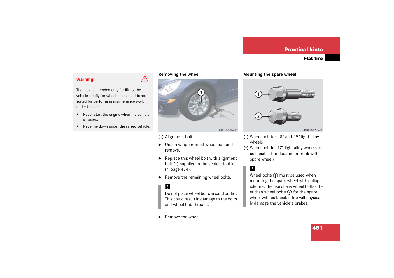 Mercedes-Benz R-Class 2006 Owners Manual User Manual | Page 482 / 561