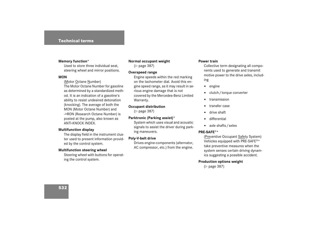 Mercedes-Benz R-Class 2006 Owners Manual User Manual | Page 533 / 561