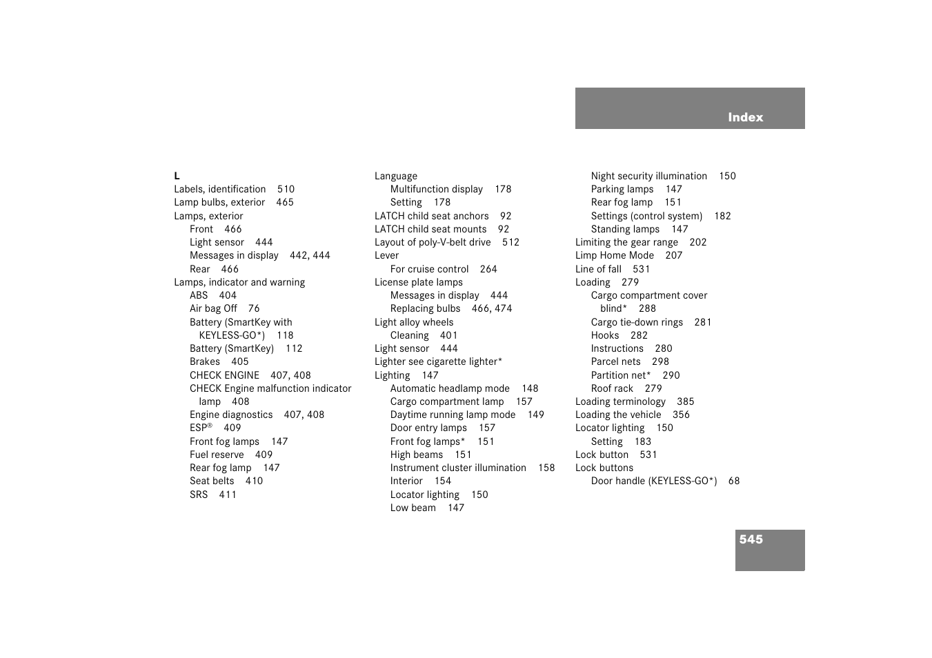 Mercedes-Benz R-Class 2006 Owners Manual User Manual | Page 546 / 561