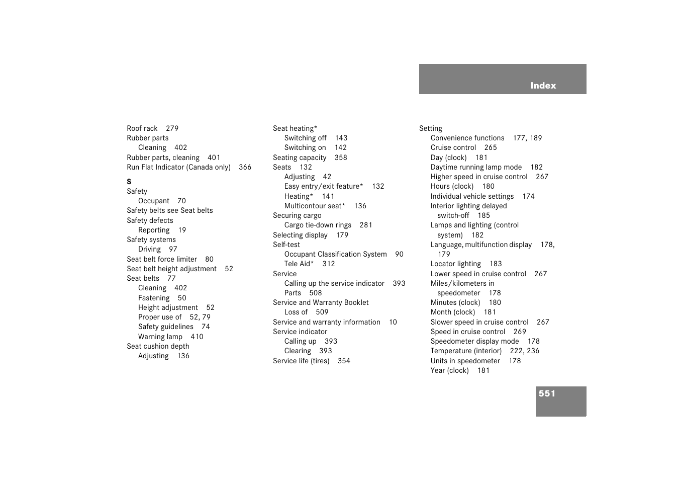 Mercedes-Benz R-Class 2006 Owners Manual User Manual | Page 552 / 561