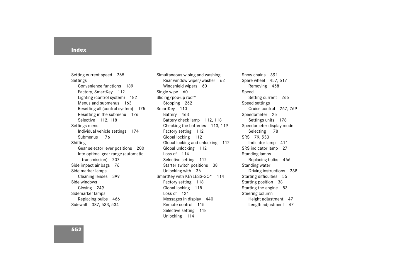 Mercedes-Benz R-Class 2006 Owners Manual User Manual | Page 553 / 561