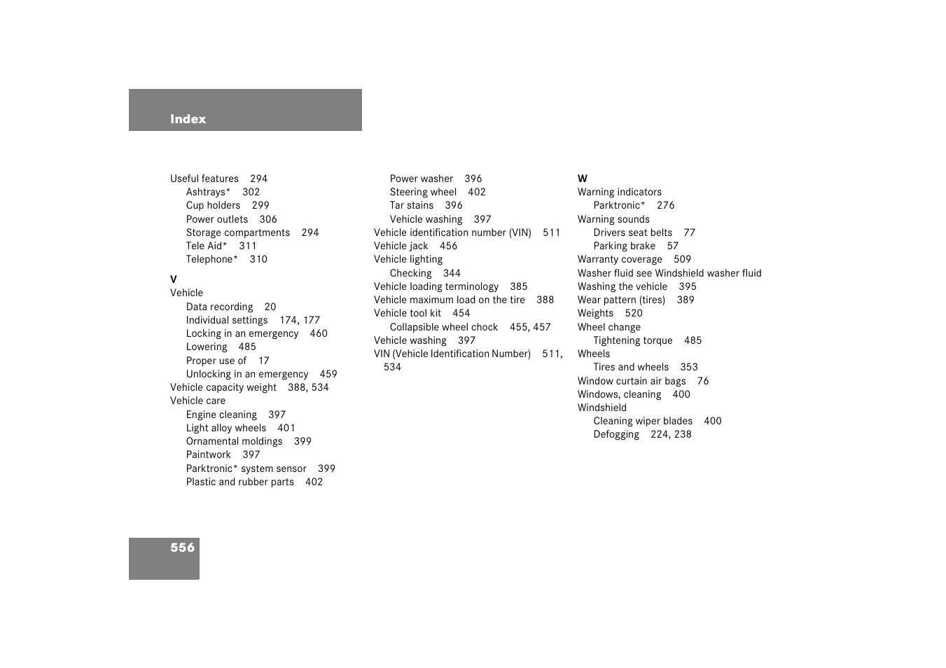 Mercedes-Benz R-Class 2006 Owners Manual User Manual | Page 557 / 561