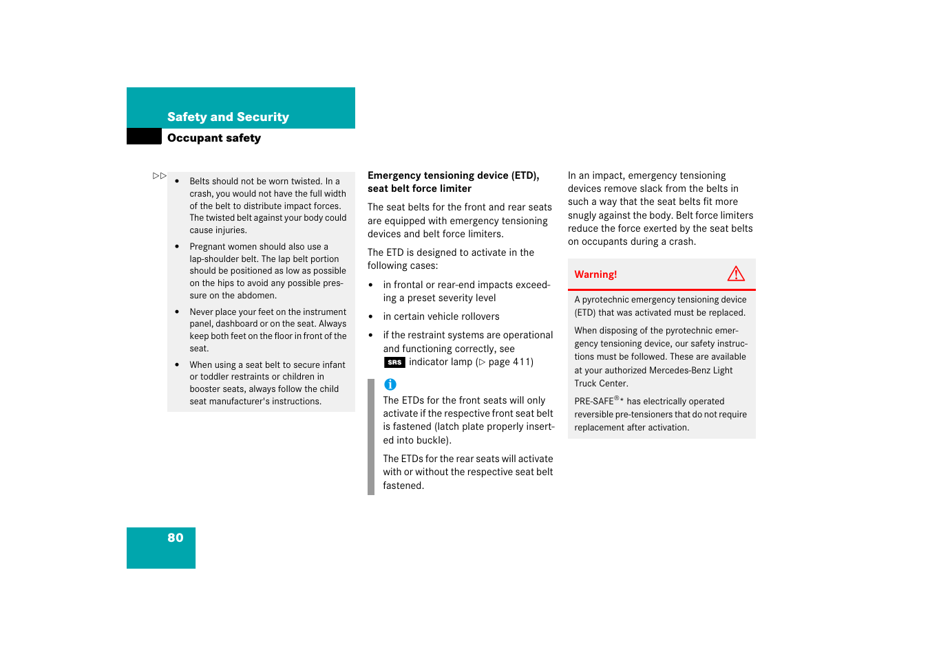 Seat belts | Mercedes-Benz R-Class 2006 Owners Manual User Manual | Page 81 / 561