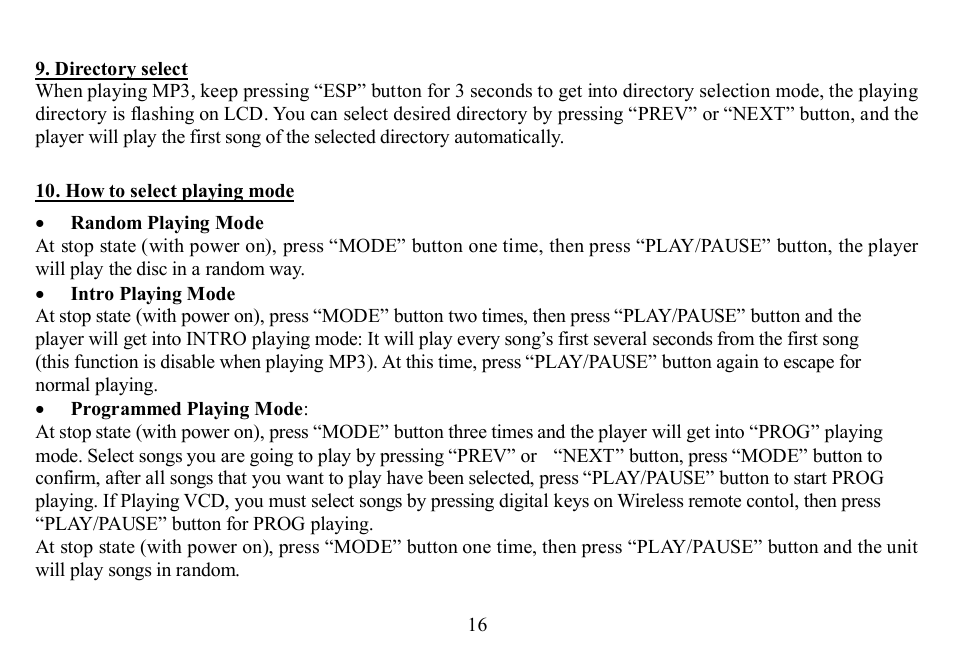 Hyundai H-CD7012 User Manual | Page 16 / 53