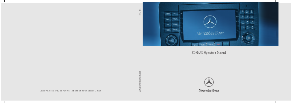 Mercedes-Benz M-Class 2006 COMAND Manual User Manual | 242 pages