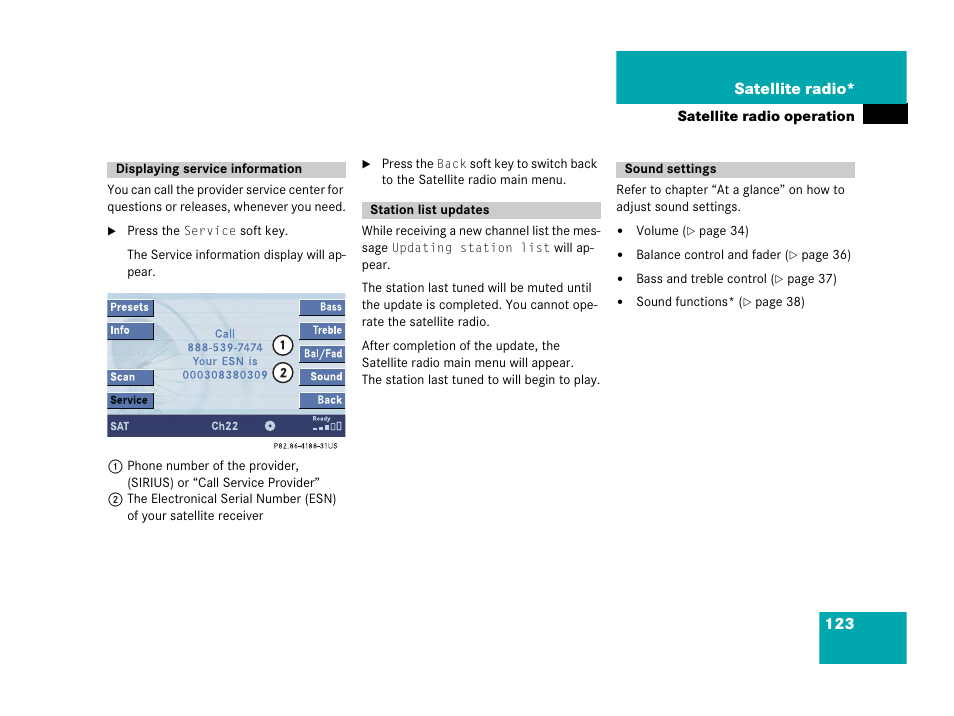Mercedes-Benz M-Class 2006 COMAND Manual User Manual | Page 125 / 242