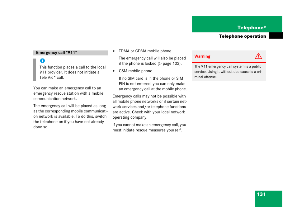 Mercedes-Benz M-Class 2006 COMAND Manual User Manual | Page 133 / 242