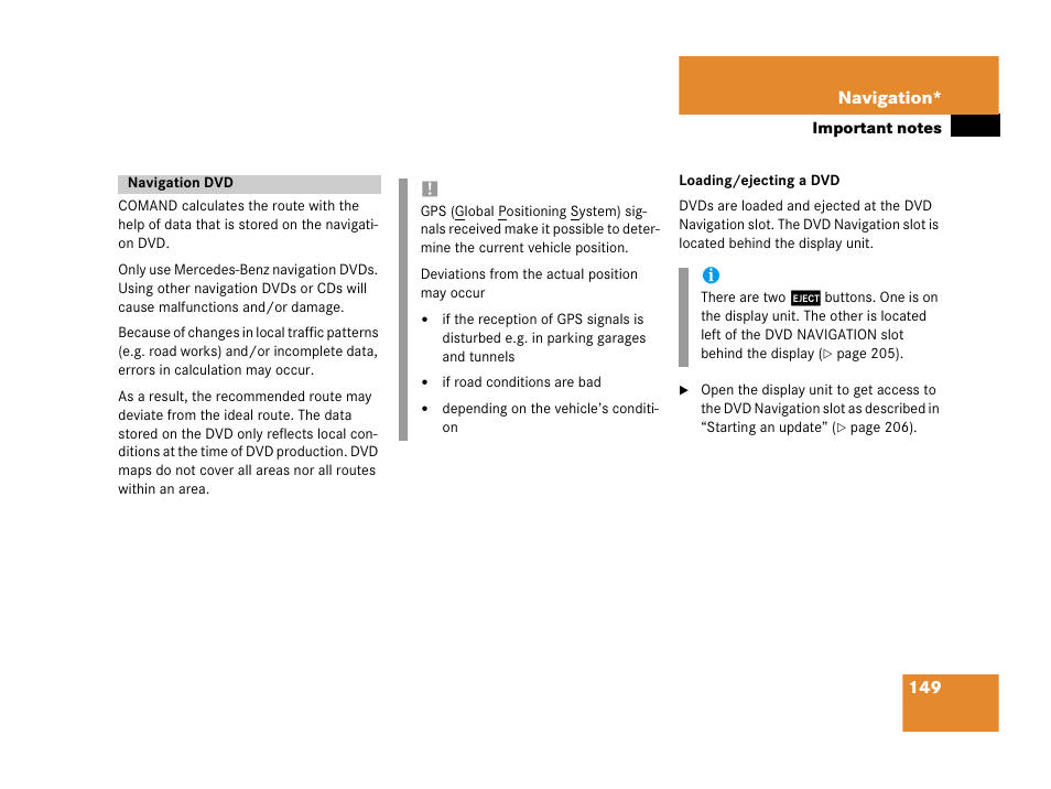 Mercedes-Benz M-Class 2006 COMAND Manual User Manual | Page 151 / 242