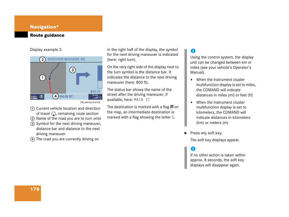 Mercedes-Benz M-Class 2006 COMAND Manual User Manual | Page 178 / 242