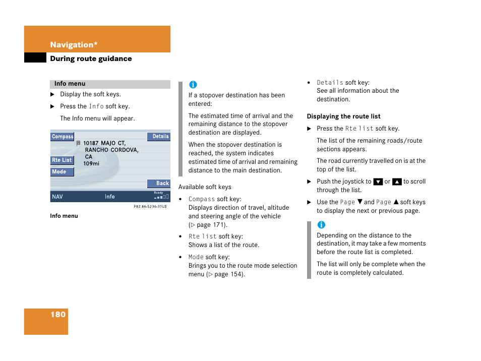 Mercedes-Benz M-Class 2006 COMAND Manual User Manual | Page 182 / 242