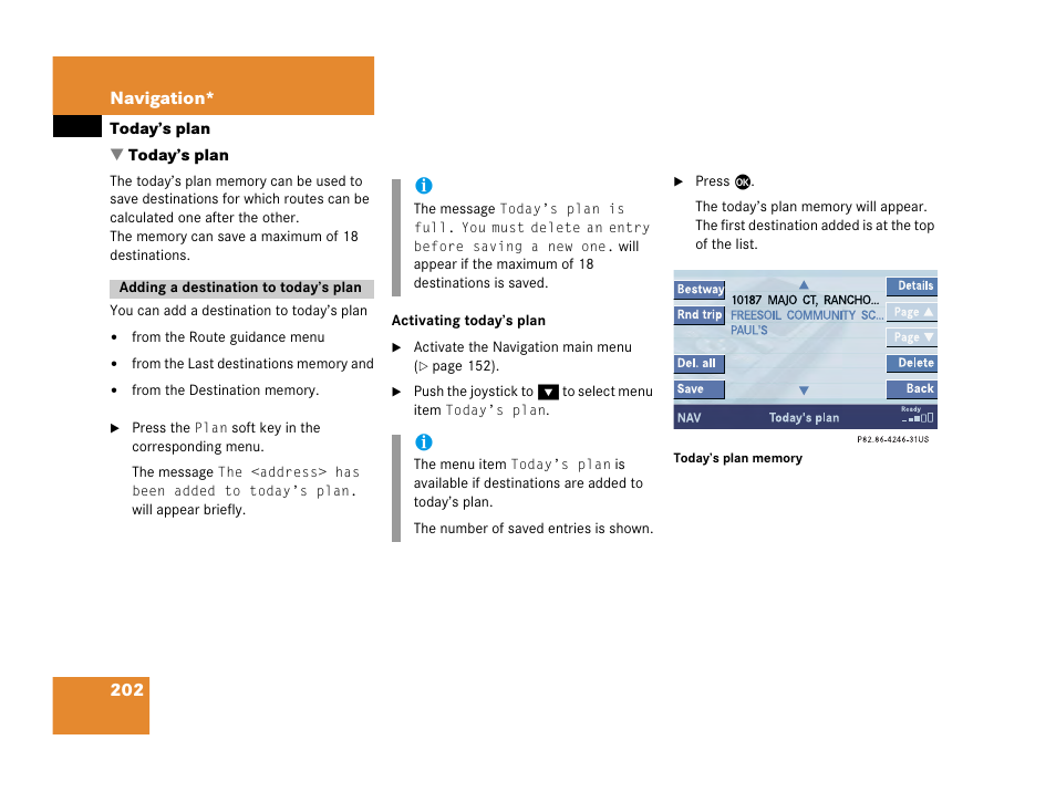 Mercedes-Benz M-Class 2006 COMAND Manual User Manual | Page 204 / 242