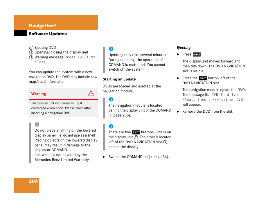 Mercedes-Benz M-Class 2006 COMAND Manual User Manual | Page 208 / 242