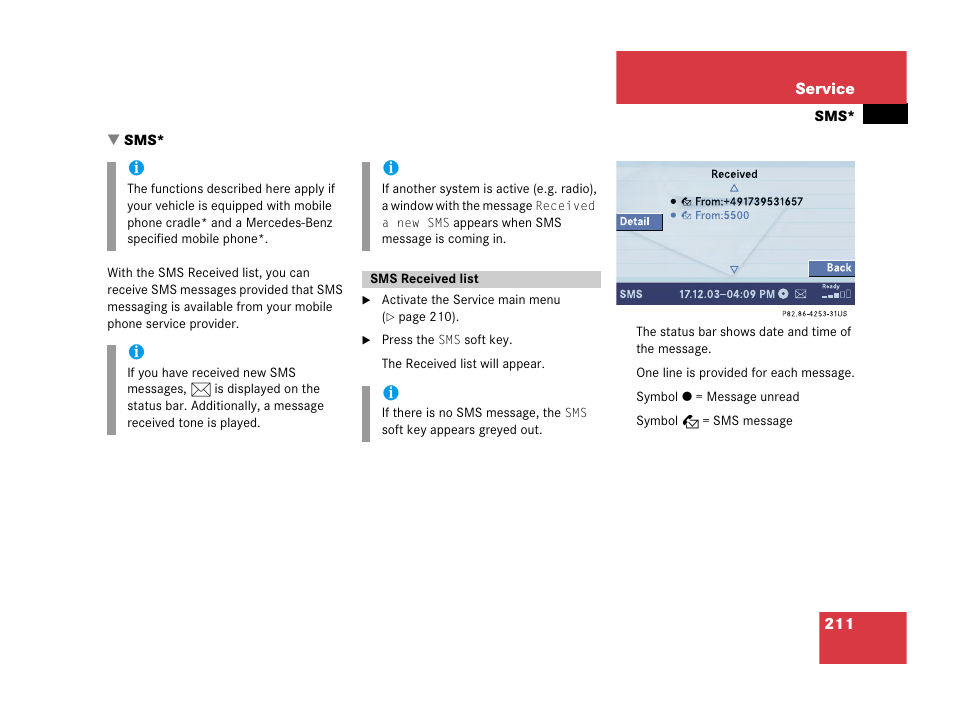 Mercedes-Benz M-Class 2006 COMAND Manual User Manual | Page 213 / 242