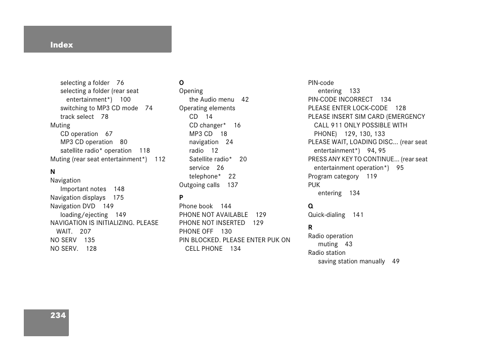 Mercedes-Benz M-Class 2006 COMAND Manual User Manual | Page 236 / 242
