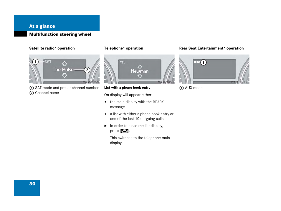 Mercedes-Benz M-Class 2006 COMAND Manual User Manual | Page 32 / 242