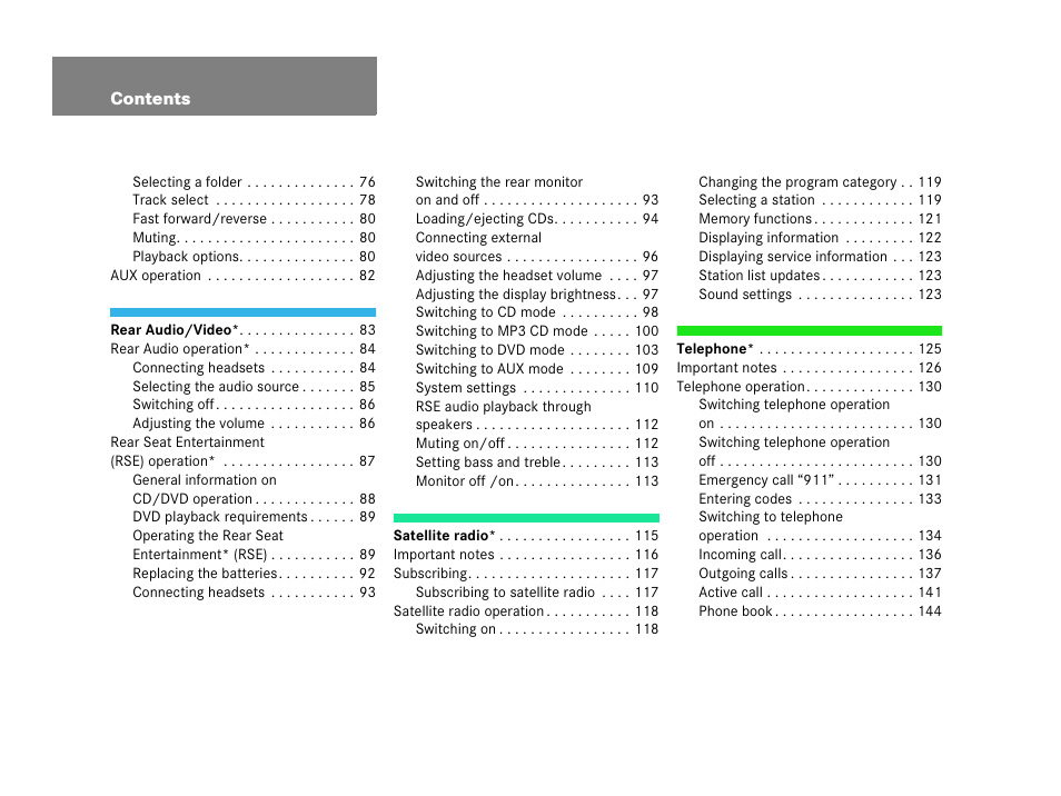 Mercedes-Benz M-Class 2006 COMAND Manual User Manual | Page 6 / 242