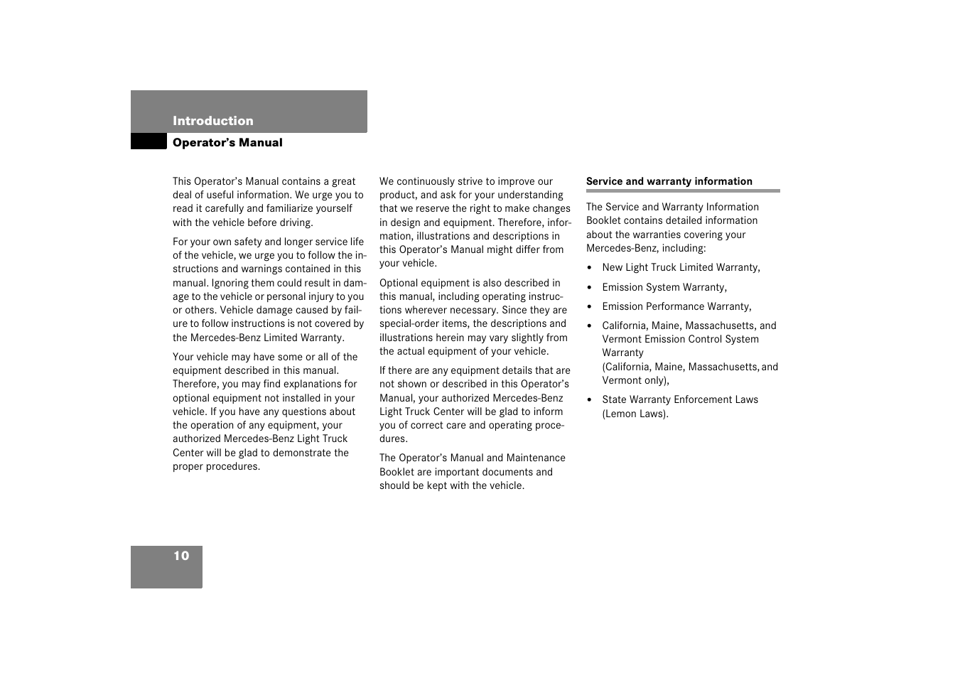 Mercedes-Benz M-Class 2006 Owners Manual User Manual | Page 11 / 539