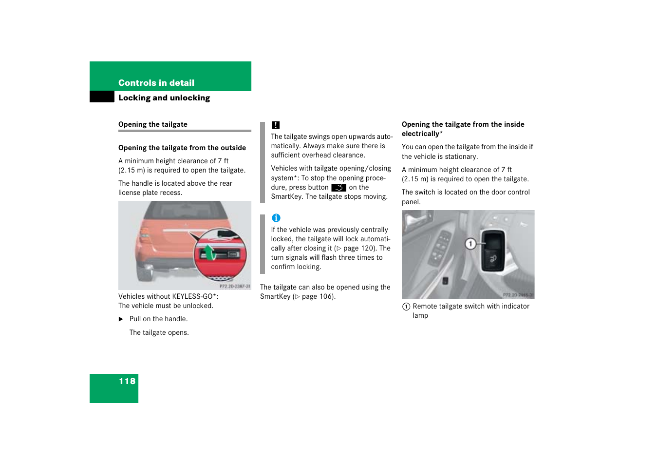 Mercedes-Benz M-Class 2006 Owners Manual User Manual | Page 119 / 539