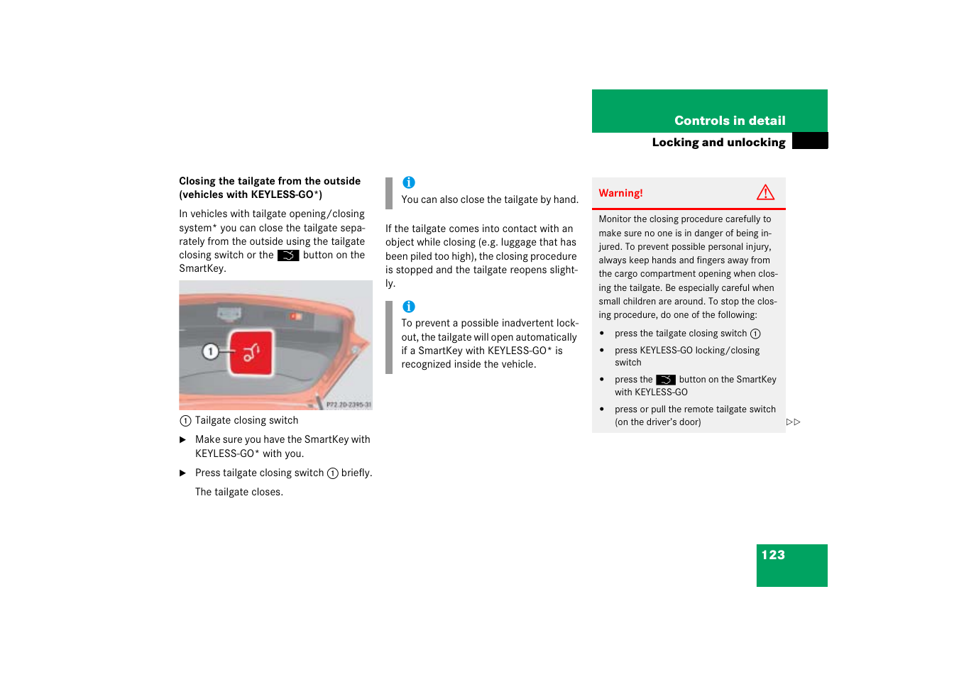 Mercedes-Benz M-Class 2006 Owners Manual User Manual | Page 124 / 539