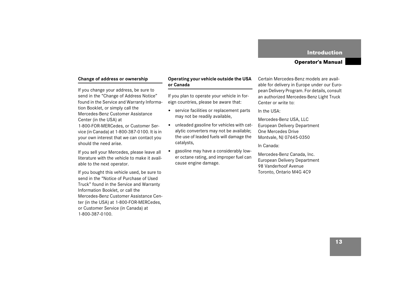 Mercedes-Benz M-Class 2006 Owners Manual User Manual | Page 14 / 539