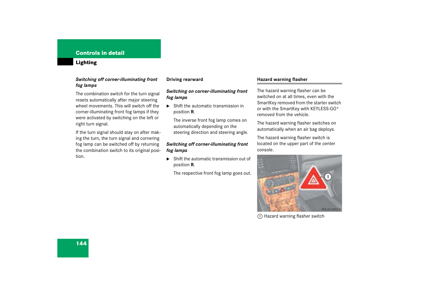 Mercedes-Benz M-Class 2006 Owners Manual User Manual | Page 145 / 539