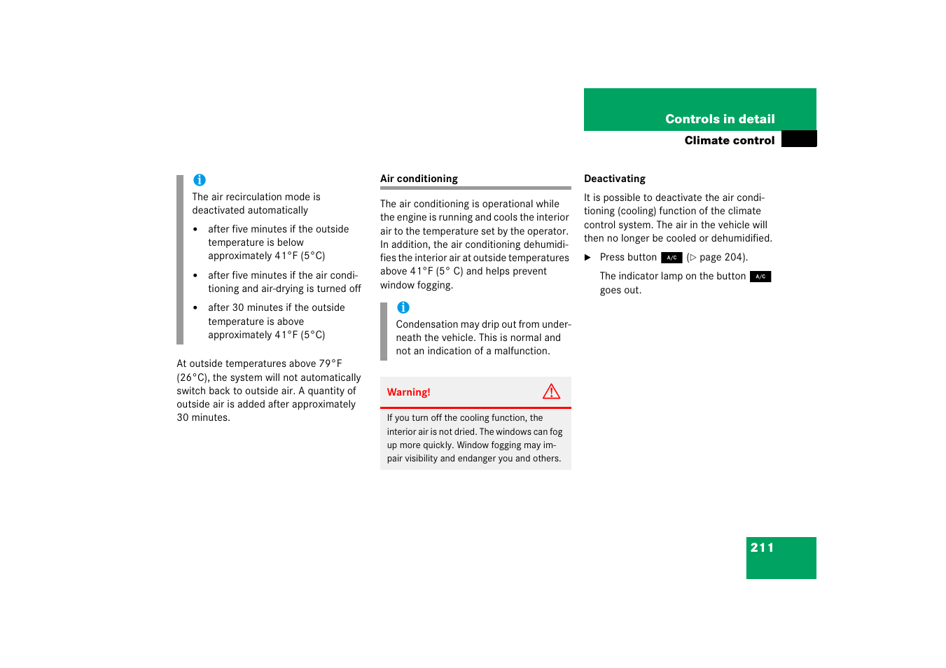 Mercedes-Benz M-Class 2006 Owners Manual User Manual | Page 212 / 539