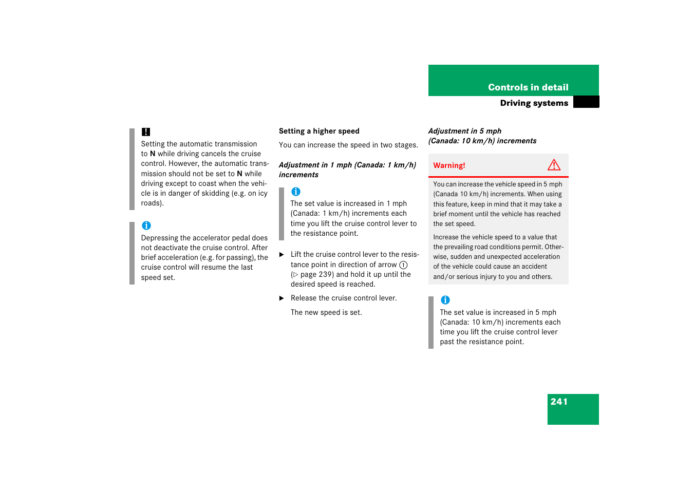 Mercedes-Benz M-Class 2006 Owners Manual User Manual | Page 242 / 539