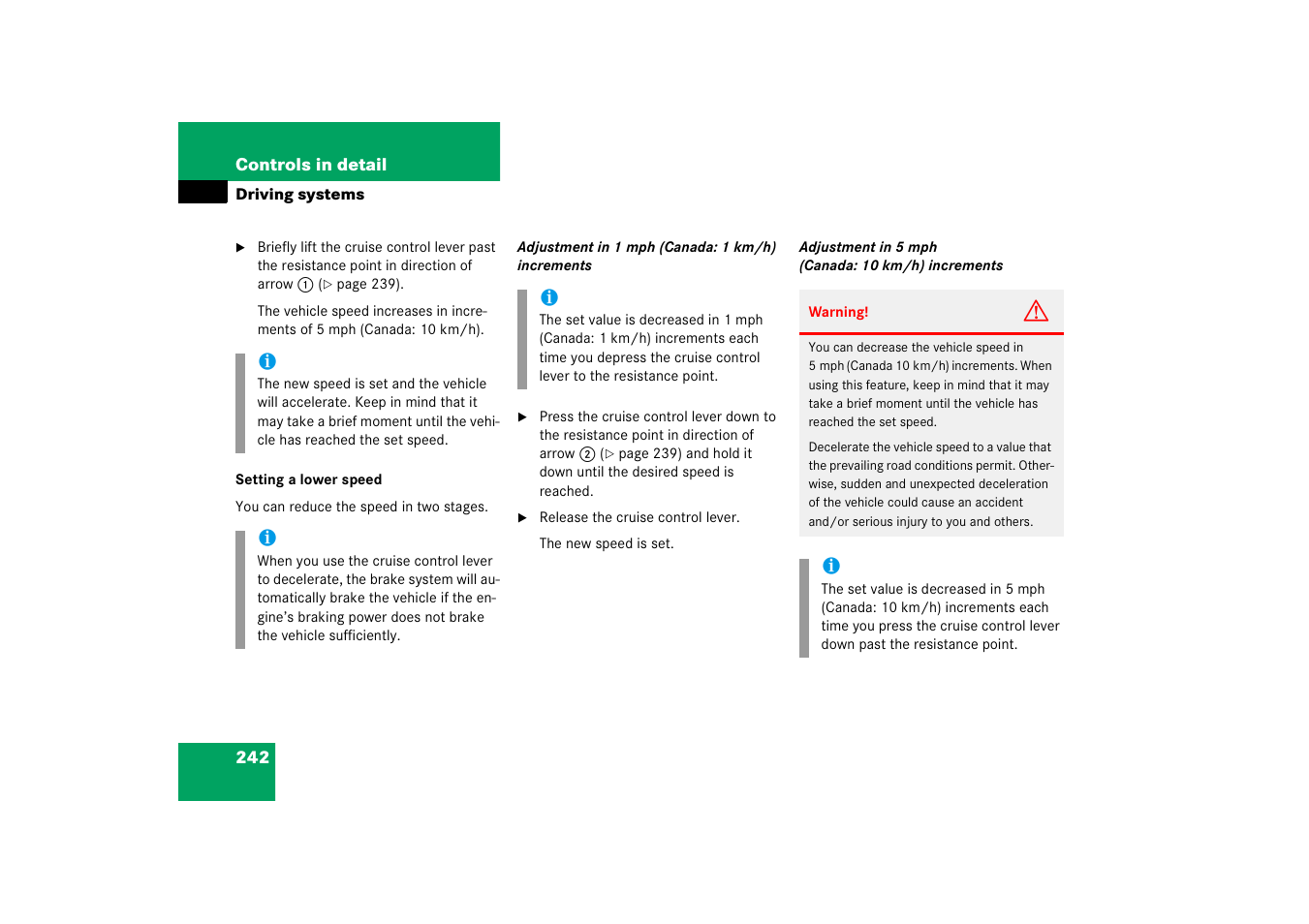 Mercedes-Benz M-Class 2006 Owners Manual User Manual | Page 243 / 539