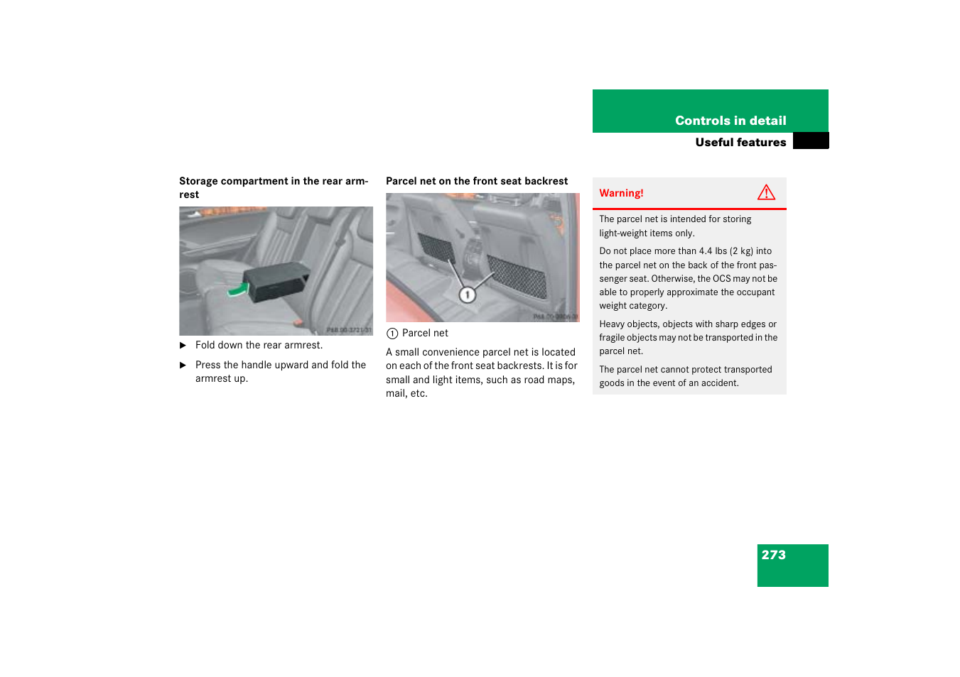 Mercedes-Benz M-Class 2006 Owners Manual User Manual | Page 274 / 539