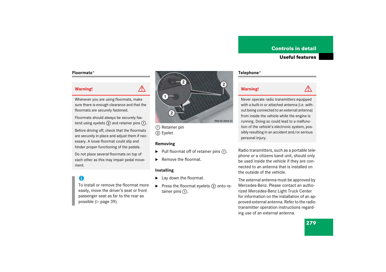 Mercedes-Benz M-Class 2006 Owners Manual User Manual | Page 280 / 539