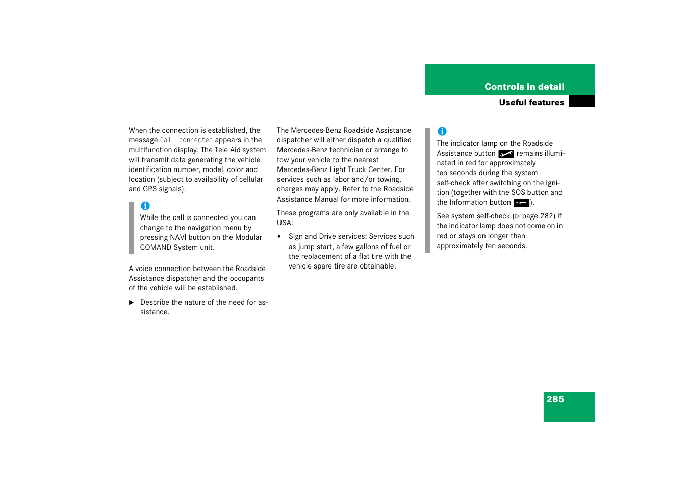 Mercedes-Benz M-Class 2006 Owners Manual User Manual | Page 286 / 539