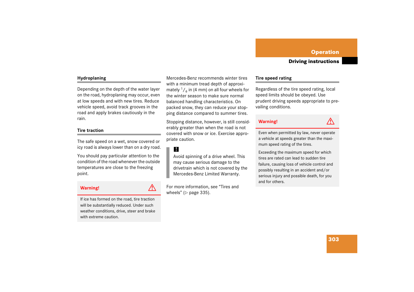 Mercedes-Benz M-Class 2006 Owners Manual User Manual | Page 304 / 539