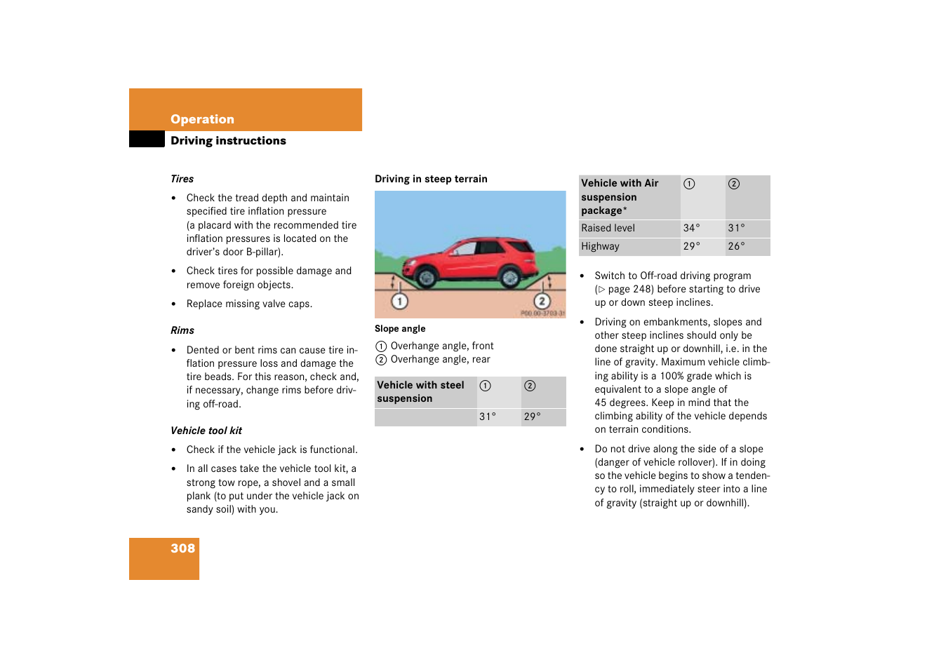 Mercedes-Benz M-Class 2006 Owners Manual User Manual | Page 309 / 539