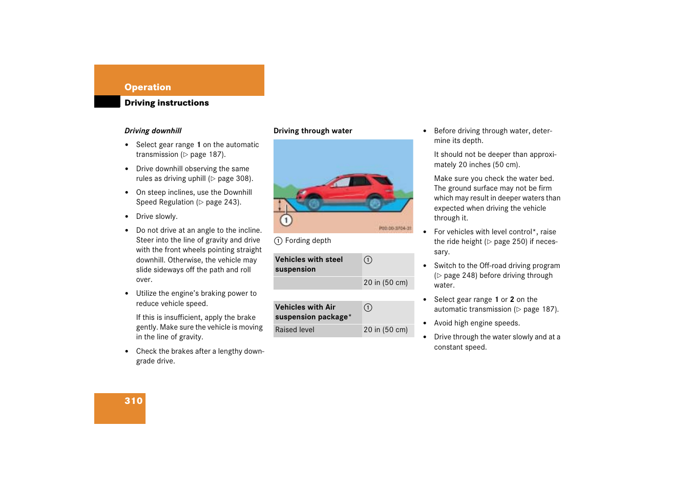 Mercedes-Benz M-Class 2006 Owners Manual User Manual | Page 311 / 539
