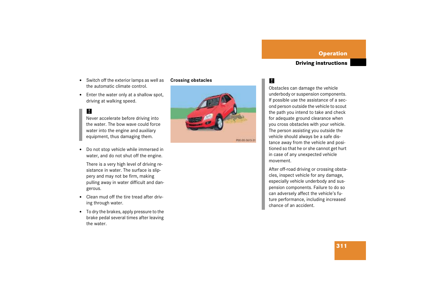 Mercedes-Benz M-Class 2006 Owners Manual User Manual | Page 312 / 539