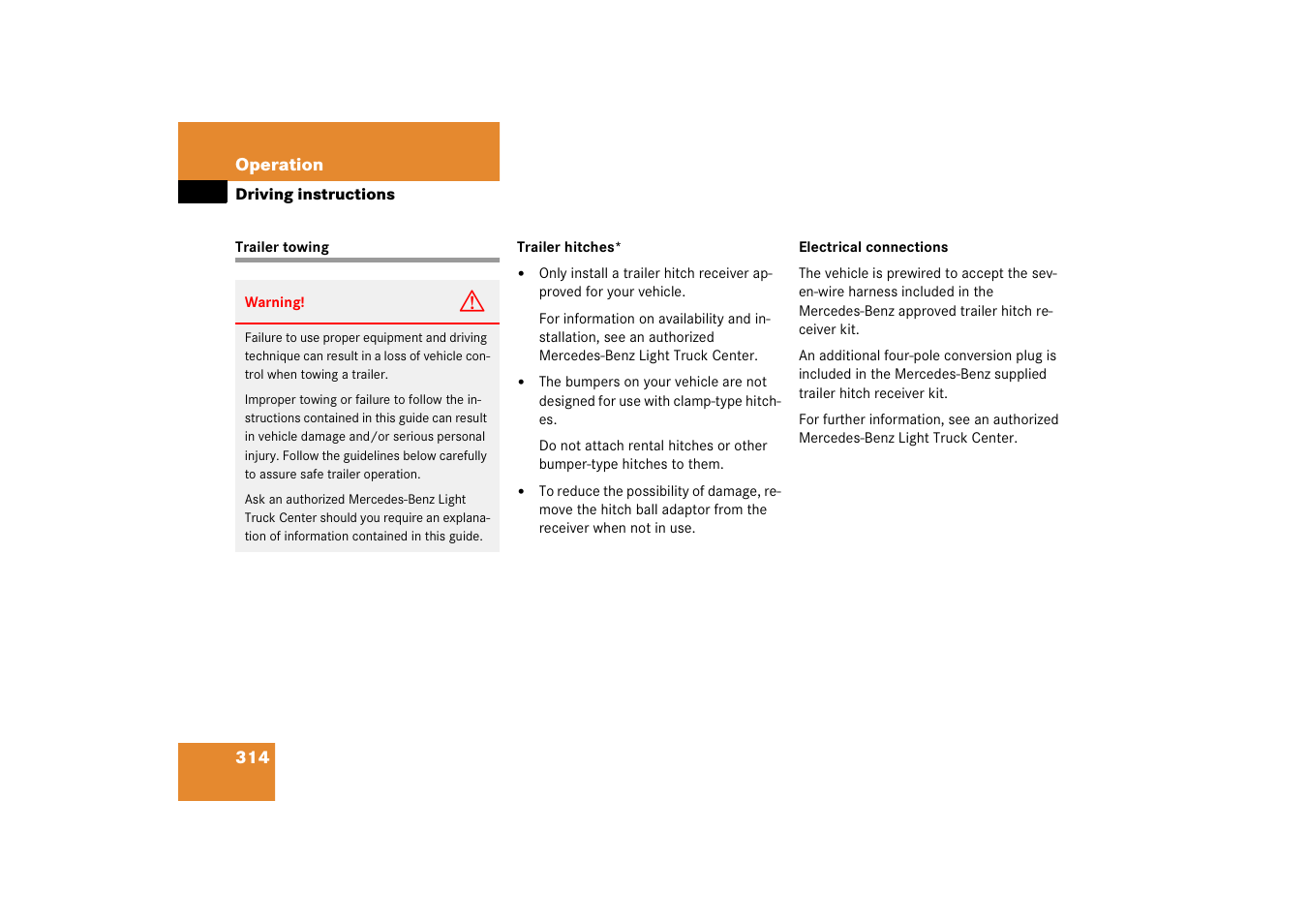 Mercedes-Benz M-Class 2006 Owners Manual User Manual | Page 315 / 539