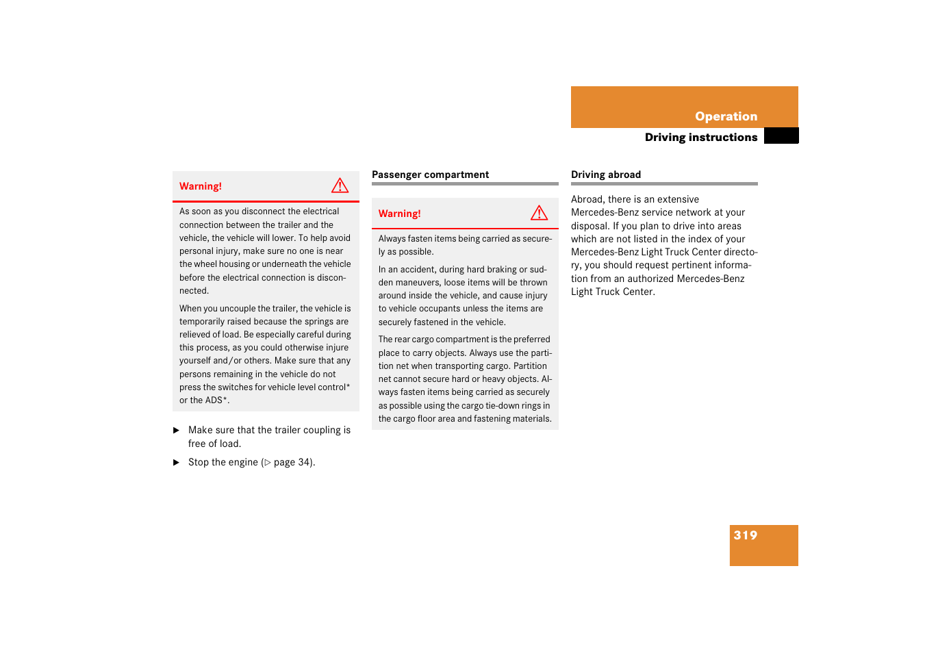Mercedes-Benz M-Class 2006 Owners Manual User Manual | Page 320 / 539