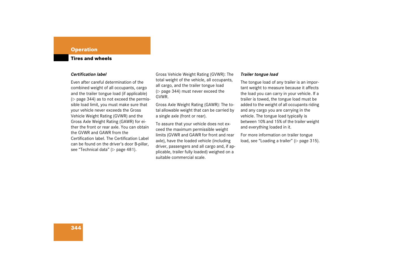 Mercedes-Benz M-Class 2006 Owners Manual User Manual | Page 345 / 539