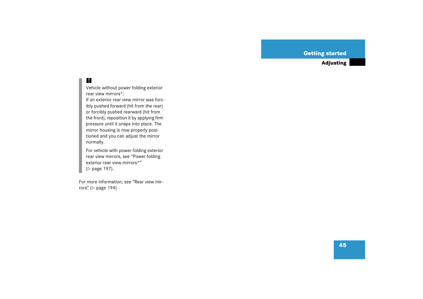 Mercedes-Benz M-Class 2006 Owners Manual User Manual | Page 46 / 539