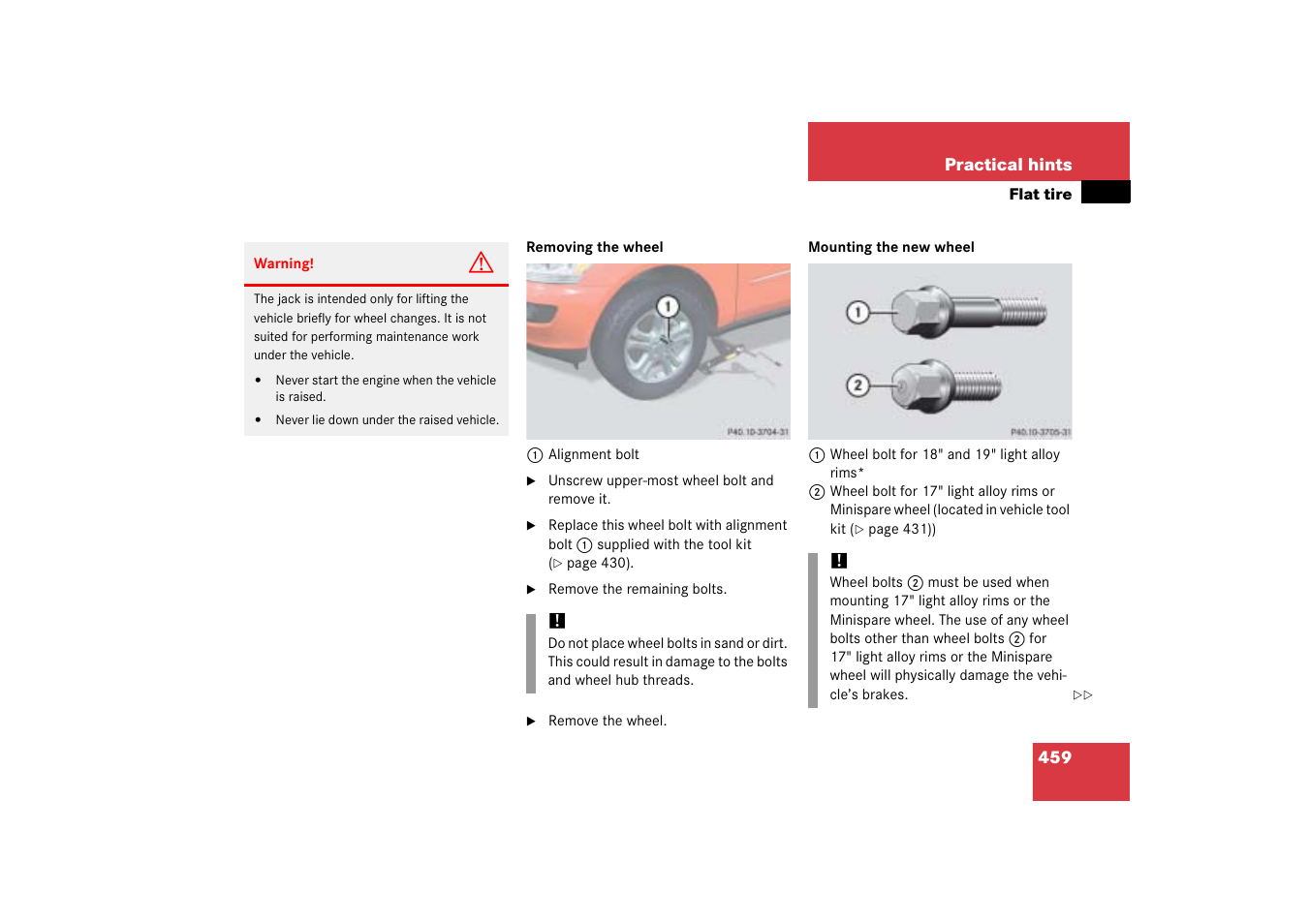 Mercedes-Benz M-Class 2006 Owners Manual User Manual | Page 460 / 539