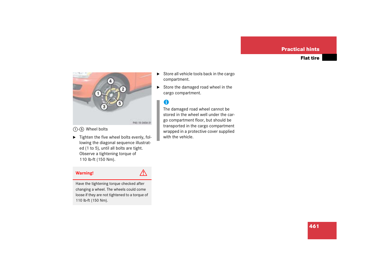 Mercedes-Benz M-Class 2006 Owners Manual User Manual | Page 462 / 539