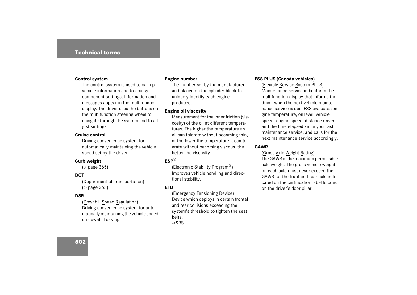 Mercedes-Benz M-Class 2006 Owners Manual User Manual | Page 503 / 539