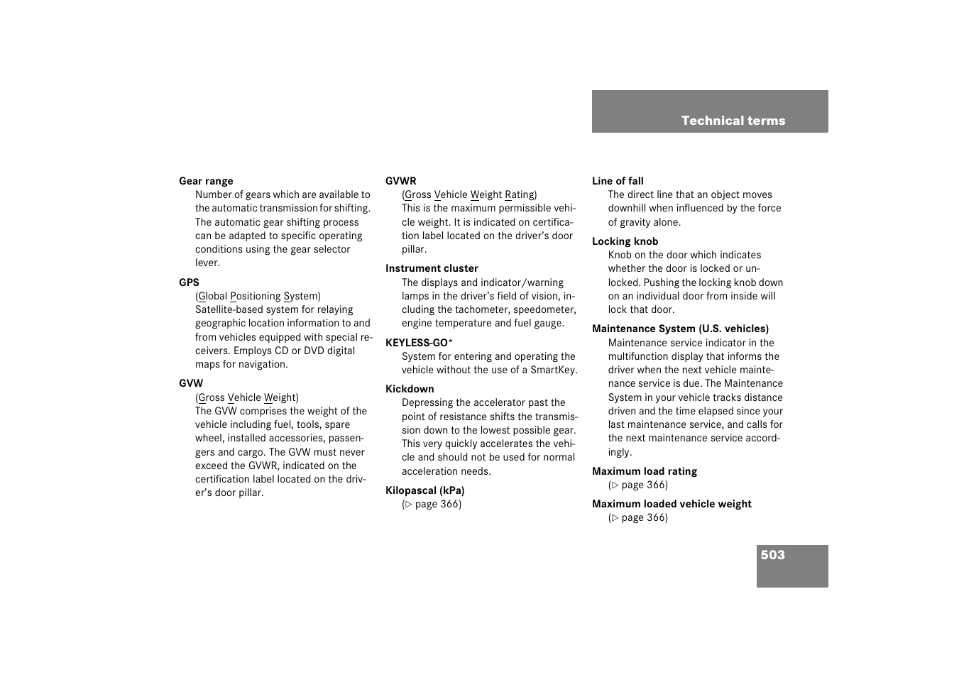 Mercedes-Benz M-Class 2006 Owners Manual User Manual | Page 504 / 539