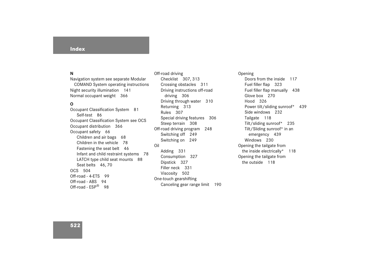 Mercedes-Benz M-Class 2006 Owners Manual User Manual | Page 523 / 539