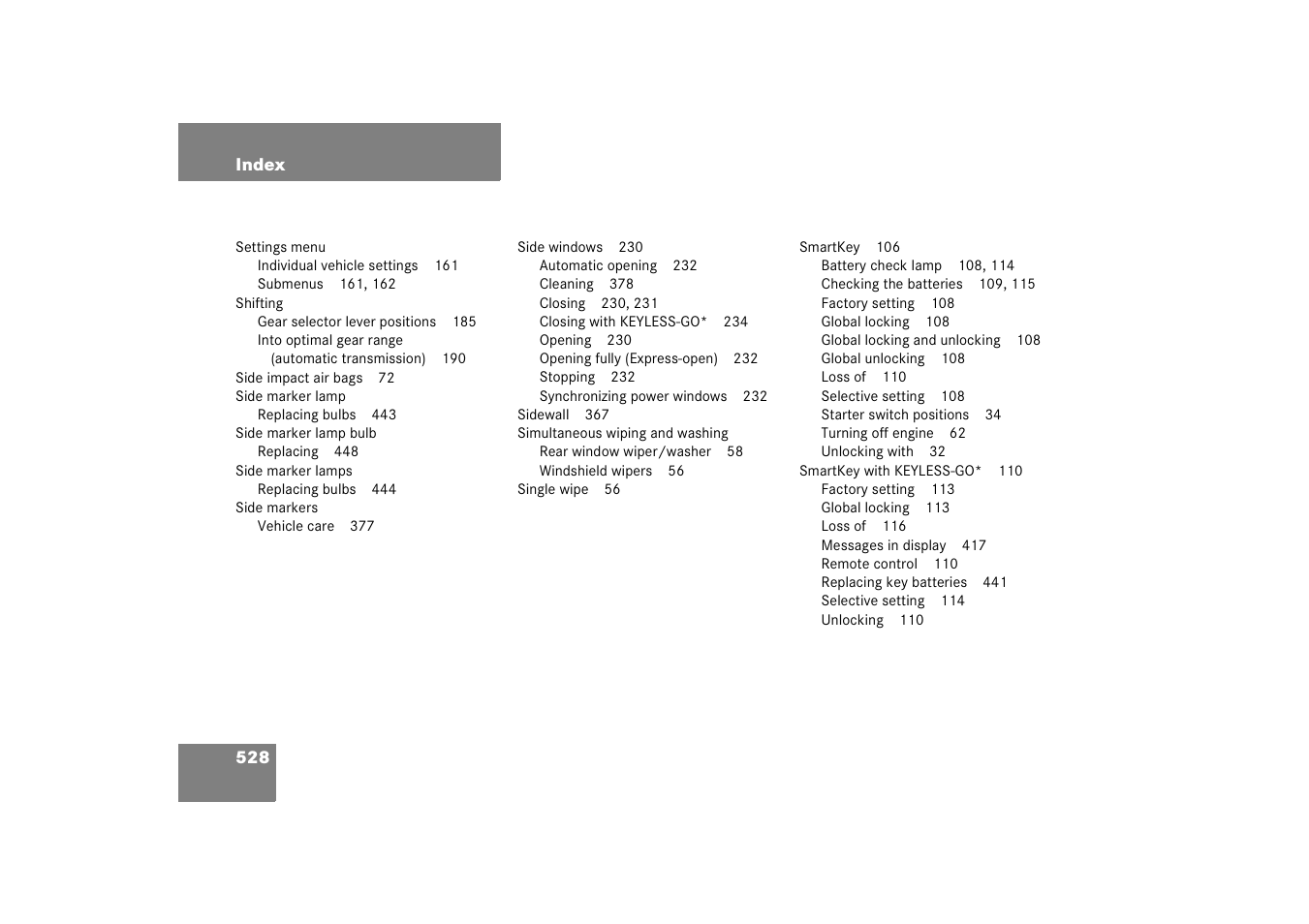 Mercedes-Benz M-Class 2006 Owners Manual User Manual | Page 529 / 539