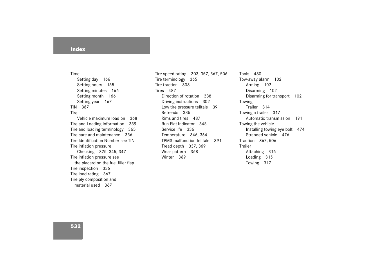 Mercedes-Benz M-Class 2006 Owners Manual User Manual | Page 533 / 539