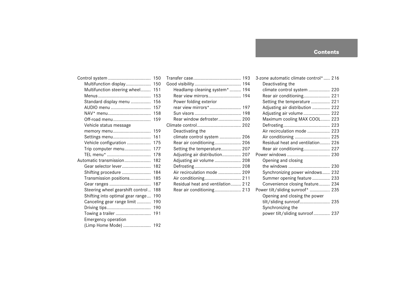 Mercedes-Benz M-Class 2006 Owners Manual User Manual | Page 6 / 539