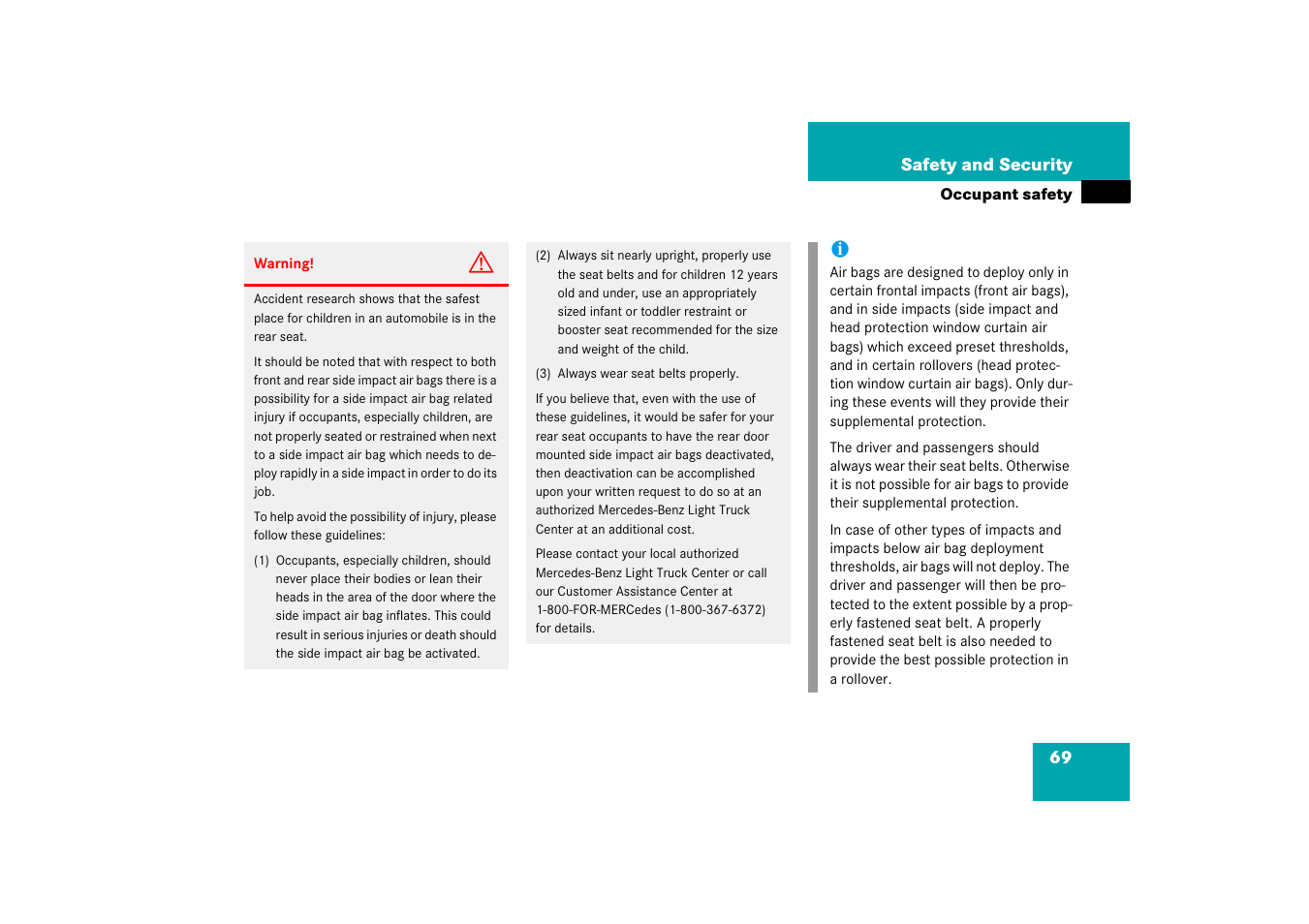 Mercedes-Benz M-Class 2006 Owners Manual User Manual | Page 70 / 539