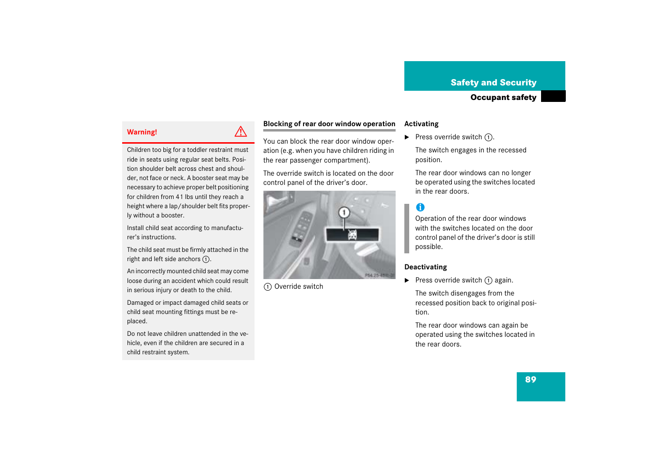Mercedes-Benz M-Class 2006 Owners Manual User Manual | Page 90 / 539
